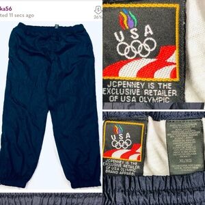 USA JCPenney Sz XL/XG Pants Rain/Windbreaker Men’s Blue